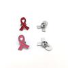 10 Pcs Ribbon Brooch Enamel Pins Jewelry Breast Cancers Awareness Hope Lapel Pin Buttons Badges Clothing Accessories