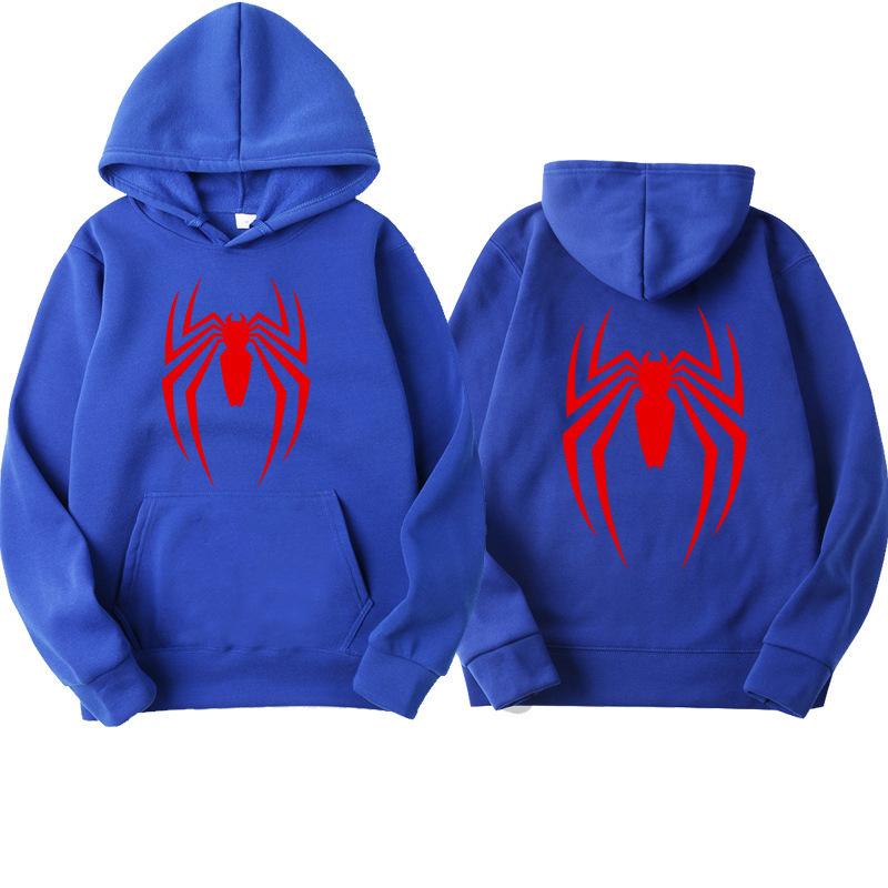 New Men's Sweater Street Fashion Spider Print Sweatshirt Wool Women's Casual Fun Loose Sweater