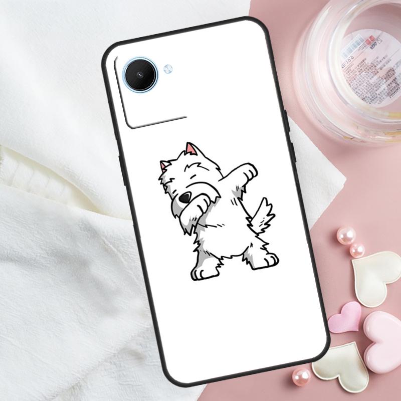

Cartoon Westie Dog For Realme GT 7 Pro GT 5 6 6T C67 C61 C55 C53 C51 C21Y C25S C75 10 11 12 13 14 Pro Plus Case Realme 12 Pro