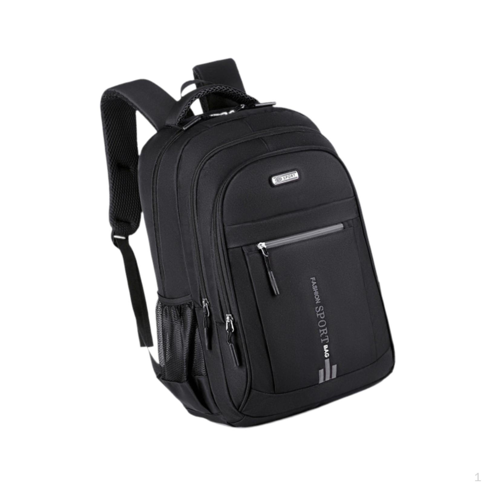 

Рюкзак для ноутбука из нейлона с отделениями для компьютера и книжной сумкой для работы и бизнеса на выходных чёрный