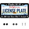 Psalm 46:10 Be Still And Know That I Am God License Plate Frame Jesus Christianity Stainless Steel For Car Decorative Parts License Plate For