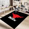 1pc THE ROCK Home Office, Durable Polyester Floor Mat with Easy, Office Decor, Urban Style, Nonslip Backing