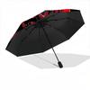 1pc Skull Soldier Automatic Folding Umbrella - Compact 8-Rib Design, Durable Plastic & Iron, Lightweight for Outdoor Daily Use