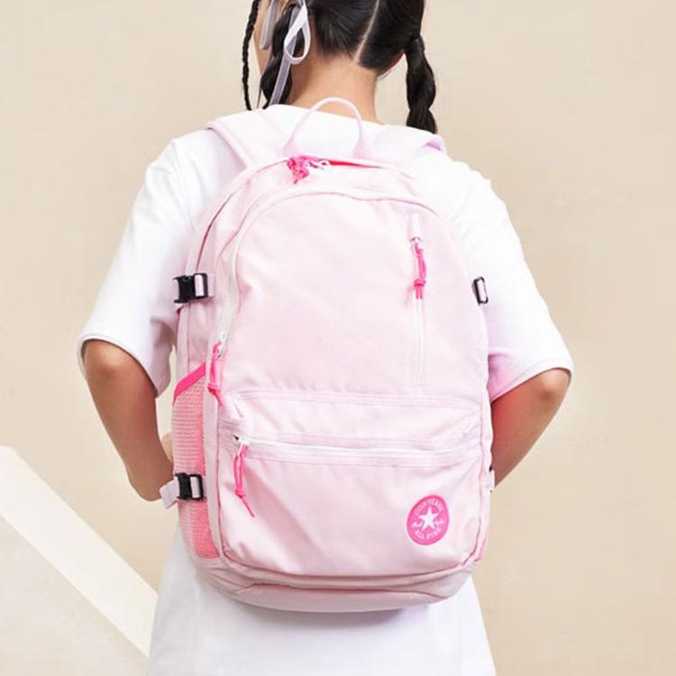 New Converse Polyester Backpack Regular Unisex Cherry Blossom Pink 10021019-A02