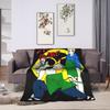 Warm Soft Blanket Picnic Sakamoto Days Taro Shin Lu Throw Blanket  Flannel Bedspread For Couch Chair Funny Sofa Bed Cover