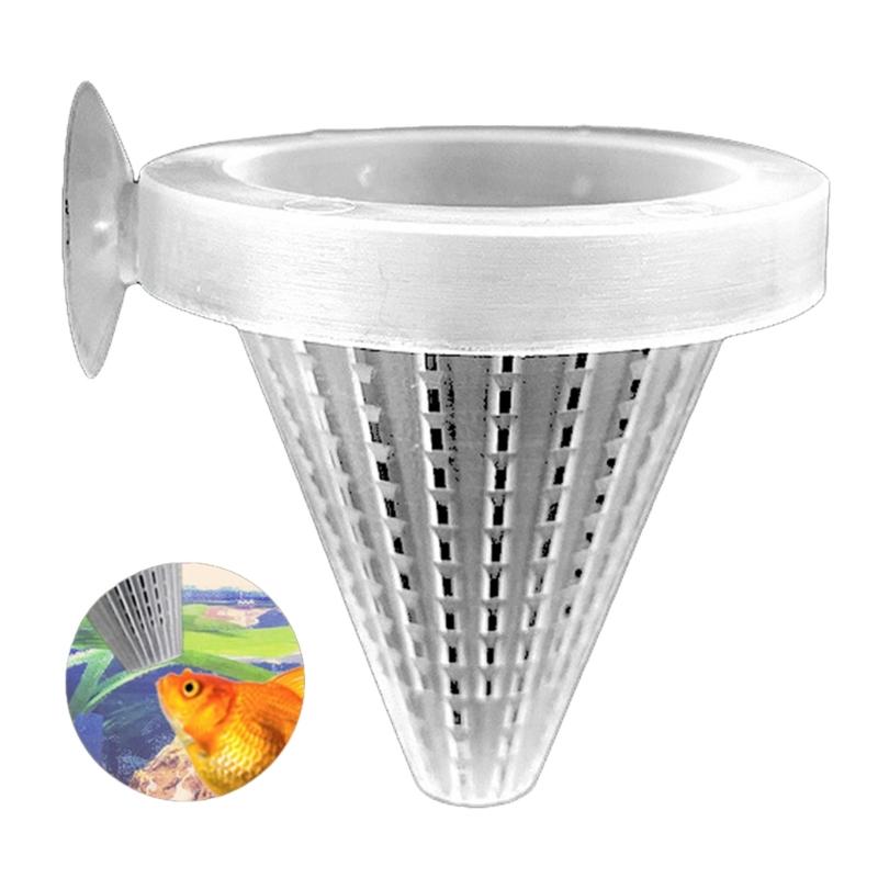 Fischfütterungsbecher Rote Wurm Fütterung Aquarium Futterkegel-Becher mit Saugnapf Aquarium Fütterungsbecher Fütterungsbecher