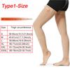 Open Toe Knee-High Medical Compression Stockings Varicose Veins Stocking Compression Brace Wrap Shaping For Women Men 18-21Mm
