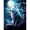 Diamond Painting Full Drill White Wolf Flower Animal Diamond Painting Handmade Art Landscape Diy Diamond Mosaic Painting Home Decoration