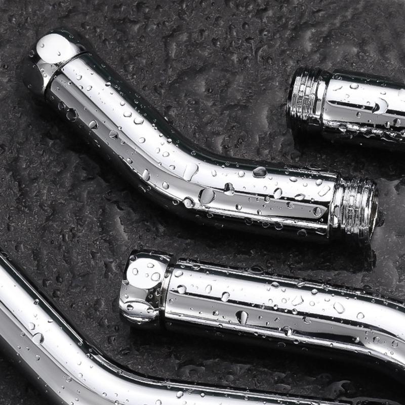 3pcs Sturdy Stainless Steel Materials Shower Head Adjustable Adapter for Handheld and Rainfalls Showers Daily Use