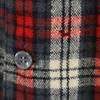 McGregor 60s USA Made Wool Vintage Open Collar Check Pattern Long Sleeve Open Collar Shirt Men's Used