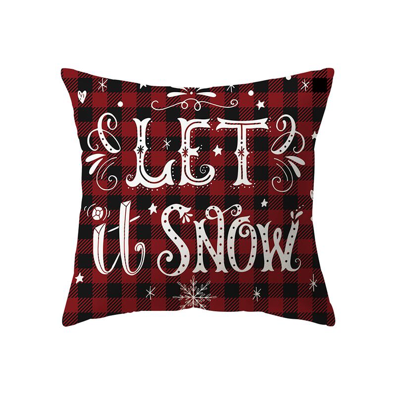 Vánoční dekorace Vánoční motiv Vzor potisku Povlak na polštář Domácí Obývací pokoj Dekorace na pohovku Povlak na polštář