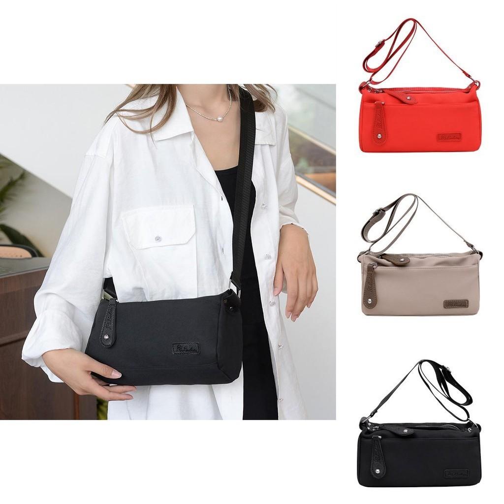 Elegant Nylon Crossbody Bag For Women 2024 Fashion Trendy Shoulder Bag With Zipper