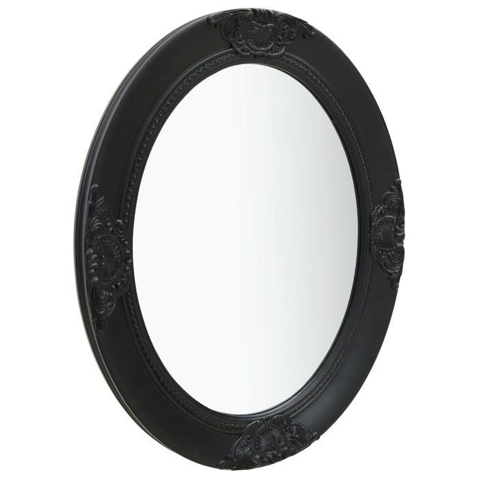 VidaXL Wall Mirror Baroque Style 50x60 Cm Black 320351