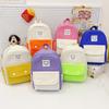Contrasting Childrens Casual Color Backpack With Bear Print Design For Daily