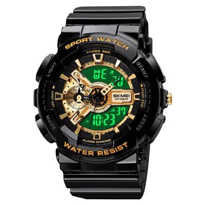Men's Digital Sports Diving Watch with Stopwatch, Water Resistant, Fashionable Military Style, Running Watch, Dual Time Display, Alarm Clock,