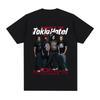 Rock Band Tokio Hotel Music Graphic T Shirt Men Women Hip Hop Punk Gothic T-shirt Pure Cotton Oversized Short Sleeve T-shirts
