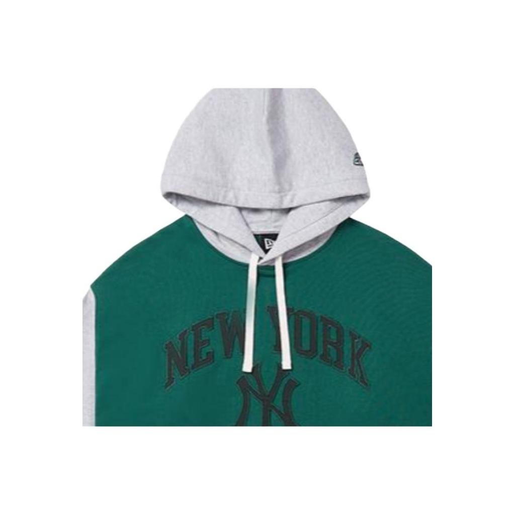 New Era FW23 MLB New York Yankees Embroidered Color Block Pullover Hoodie Vintage Unisex hoodies Dark-Green 14112295