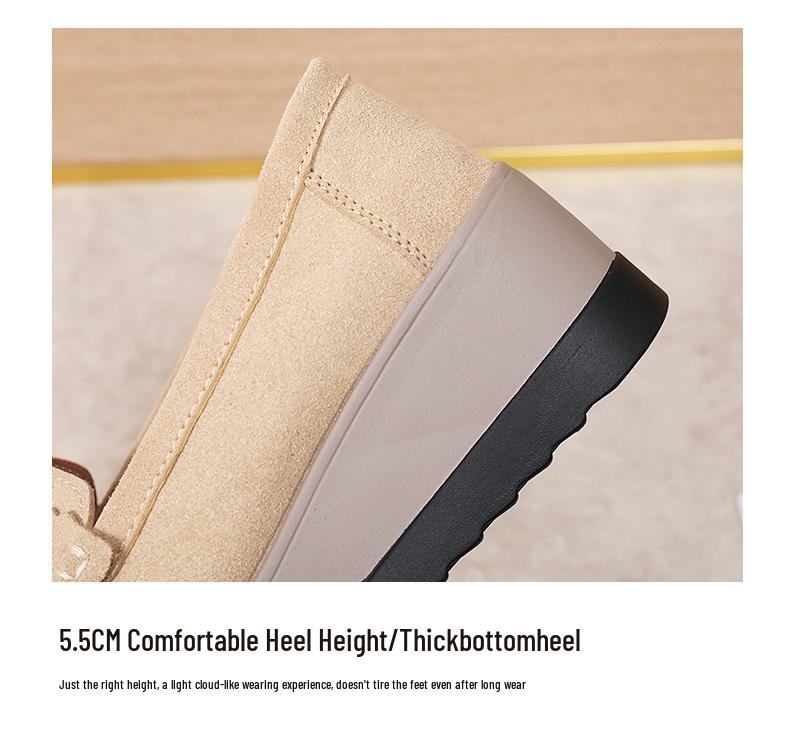 Korean Style Women's White Platform Sneakers - Spring/Autumn 2024 Collection