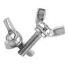 5pcs M6 DIN316 304 Stainless Steel Thumb Butterfly Wing Hand Bolts Screws