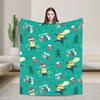 M-Minions Tree Decoration Blanket Camping Flannel Throw Blanket For Bedroom Warm Soft Custom Quality Bedspread Gift