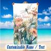 Dragon Phoenix Theme Beach Towel Personalized Custom Name & Text Soft Quick Dry Beach Towel for Swimming Travel