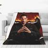 Coperta Plaid in Flanella Lucifer Morningstar Crime Tom Ellis Coperta per Casa Esterno Leggera Coperte da Letto