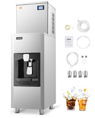 VEVOR Commercial Ice Maker, 400 Lbs/Day Ice Maker Machine, 180 Lbs Large Ice Storage Bin with 20 Lbs/Min Automatic Ice Dispensing