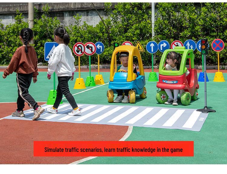 Kids’ Outdoor Sports Traffic Signs & Signals Toy Set
