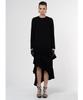 GREEDILOUS Asymmetrical Black Ruffle Dress