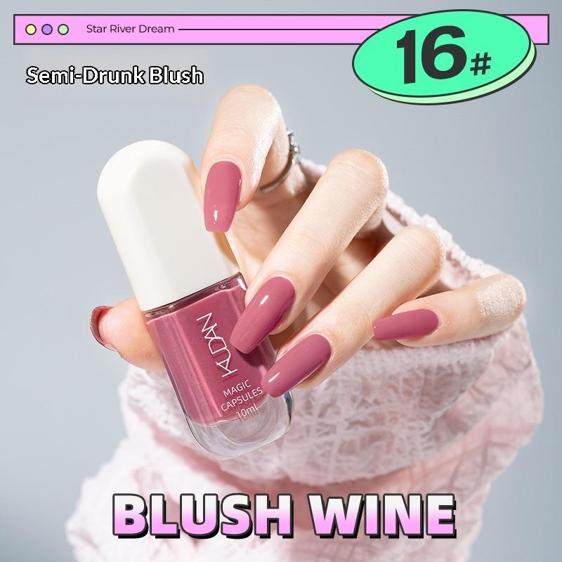 No-bake, Quick-drying, Odorless, Fine Glitter, Sparkly, Nude, Water-based, Peel-off Nail Polish.