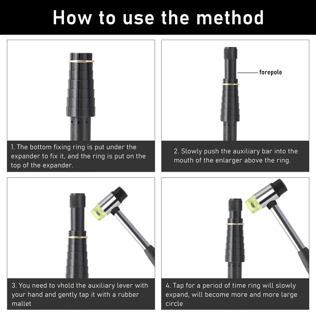 Ring Size Adjuster: Finger Ring Sizer Expander for Ring Reshaping, Correcting, and Repair