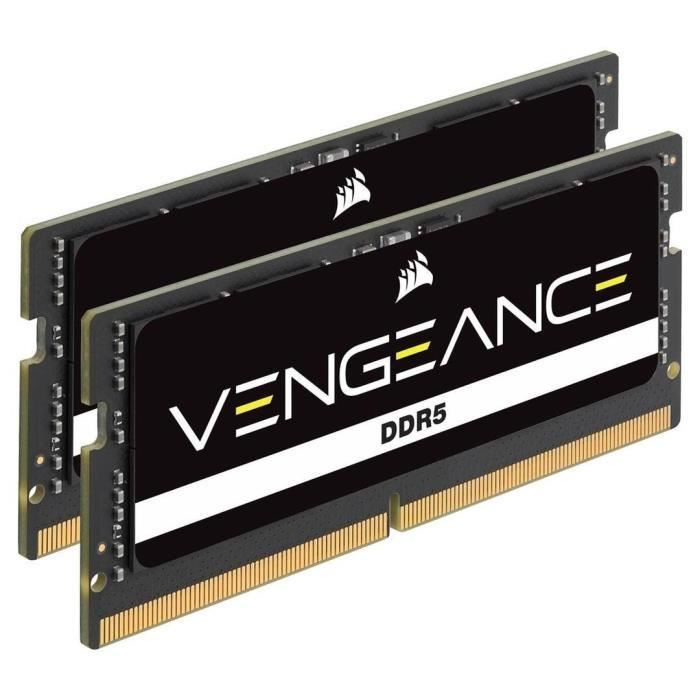 Mémoire RAM - CORSAIR - CMSX32GX5M2A5600C48 - 32 Go 2x 16 Go - VENGEANCE DDR5 5600MT/s- SODIMM - CL 48