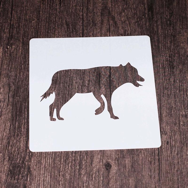 Reusable Animal Painting Stencils Various Pattern Silhouette DIY Craft Templates On Wood Wall Paper Card Canvas Door 9x