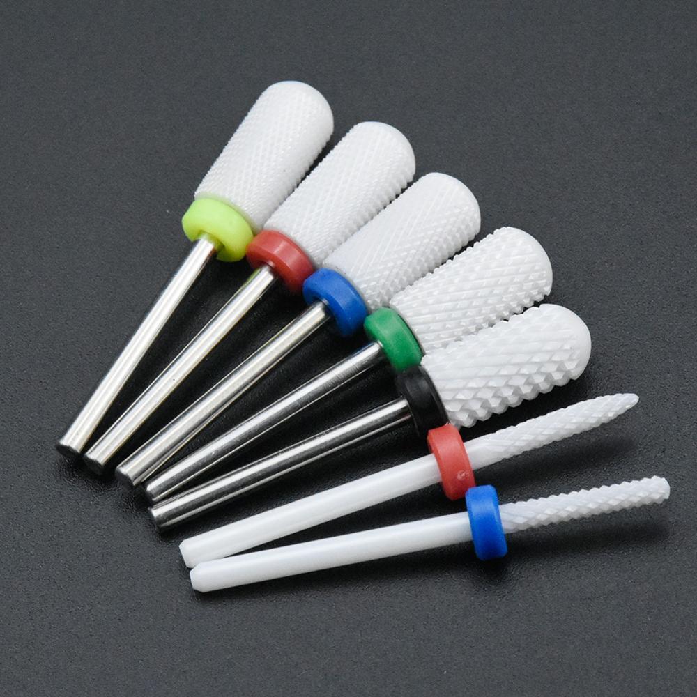 Ceramic Drill Type Nail 28 Bit Milling Cutter For Nail Manicure Machine Accessories Nail Files Manicure Cutter Nail Art Tools