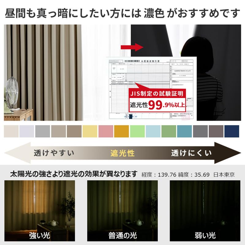 AIFY Set of Premium Small Window UV Shape Memory Day and Night Machine Washable 100cm Wide X 80cm Camel Curtains, 2, Grade, Drapes, Protection,