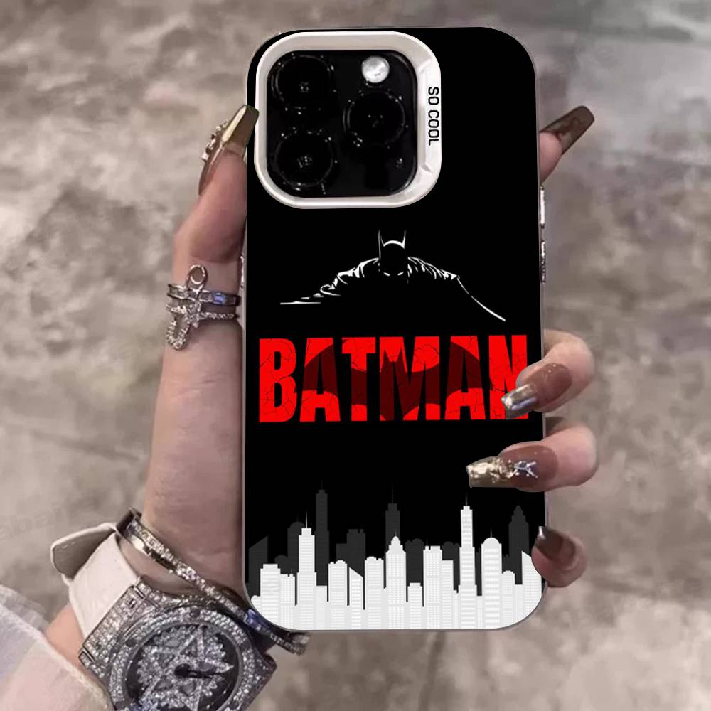W-Batmans-r Phone Cover For IPhone 16 15 14 13 12 11 17 Pro Max Plus Color Silver Shell