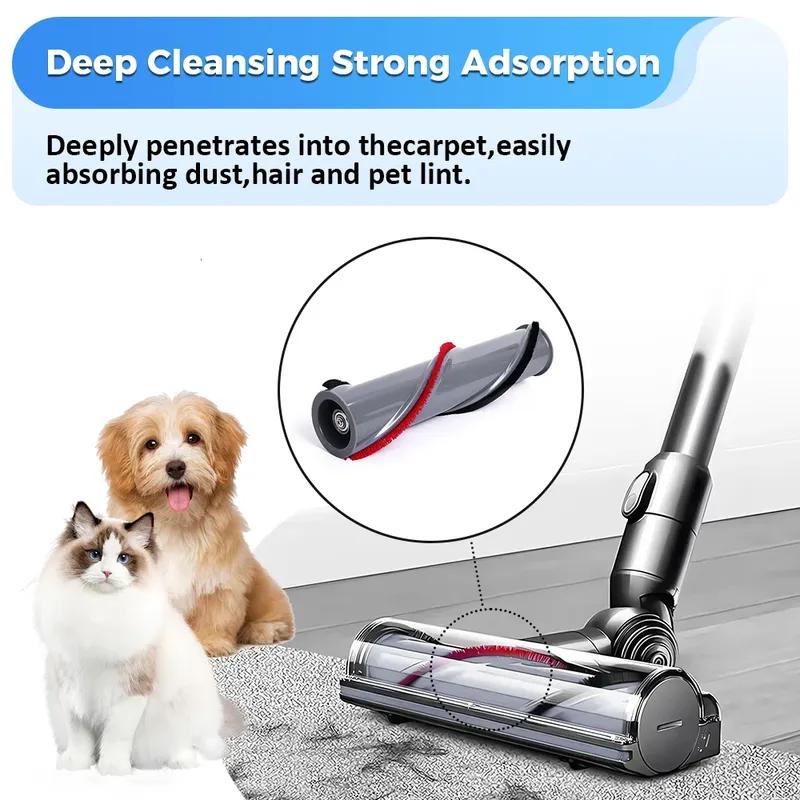 Direct Drive Brush Replacement for Dyson V6 V8 V10 V11 Cordless Stick Vacuum Cleaner Roller Brush Parts Floor Brush Head Tools