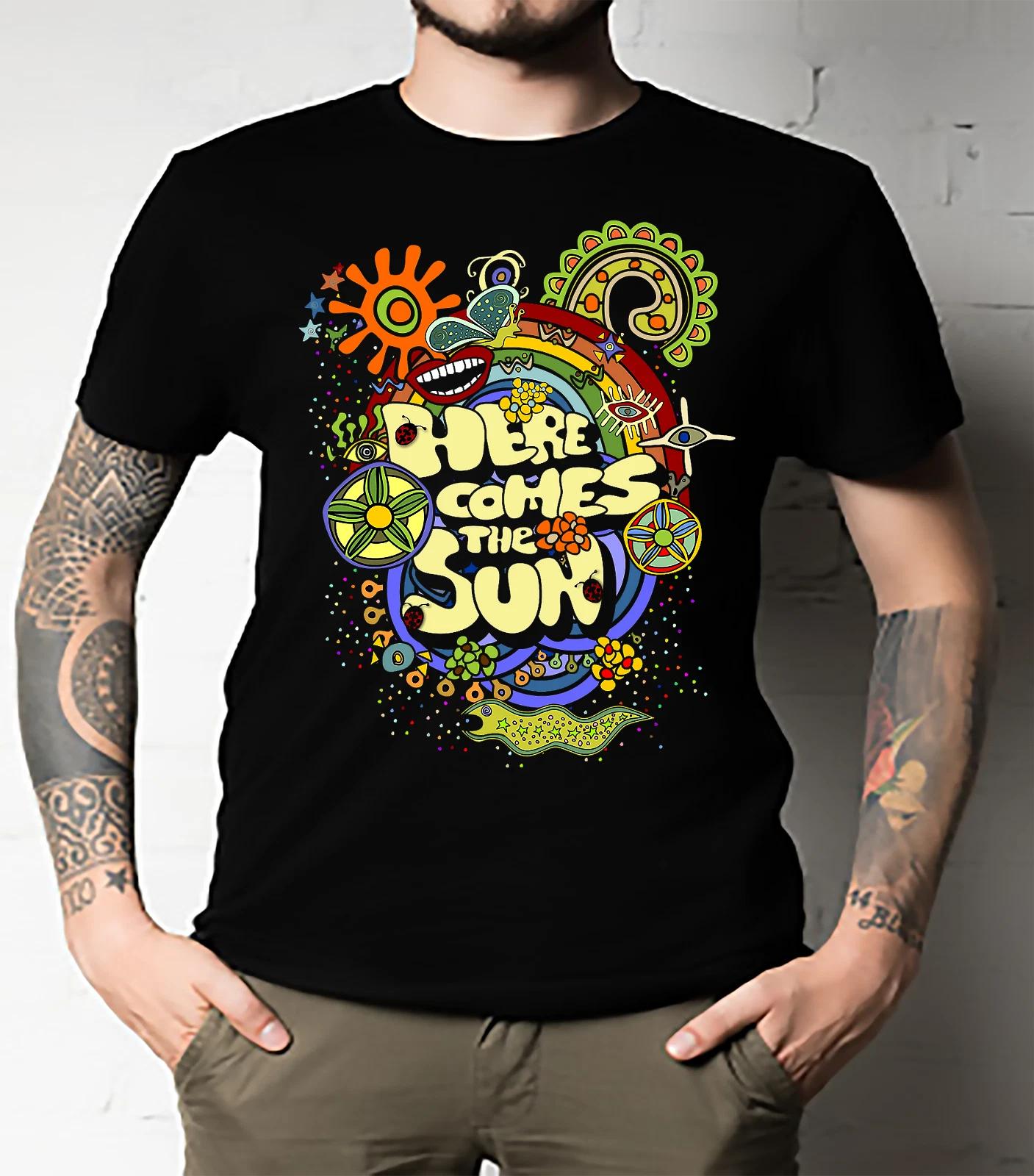 Men s and Women s T-shirts Here Comes The Sun XXXXL