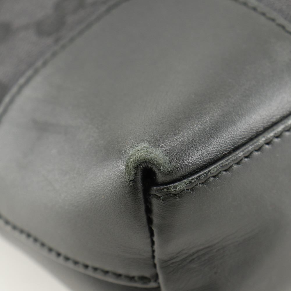 Gucci One Belt Schultertasche 001.4231 schwarz GG Canvas Damen Gebraucht