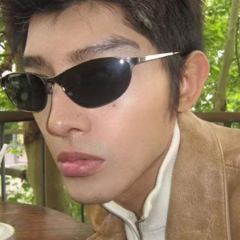 Euro-American Style Women's Style Sunglasses Oval-shaped Shape Wind Proof Women's Style Sun Glasses Outdoor Activity Bicycling Man Sunglass