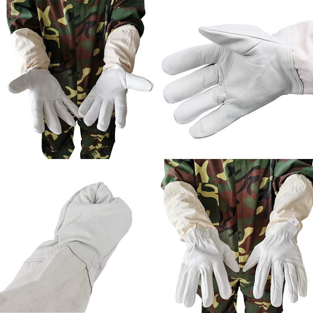 GIYOMI Bee Protection Suit for Beekeeping Jacket with Veil and Face Easy To Put On and Take Includes Brush Bee and Pest Mosquito Insect and Outdoor