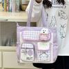 Borsa a Zaino Ulzzang Dolce e Carina Esposizione Fumetti Borsa a Spalla Uniforme JK per Pendolarismo e Uscite Borsa a Tracolla Donna Y2K