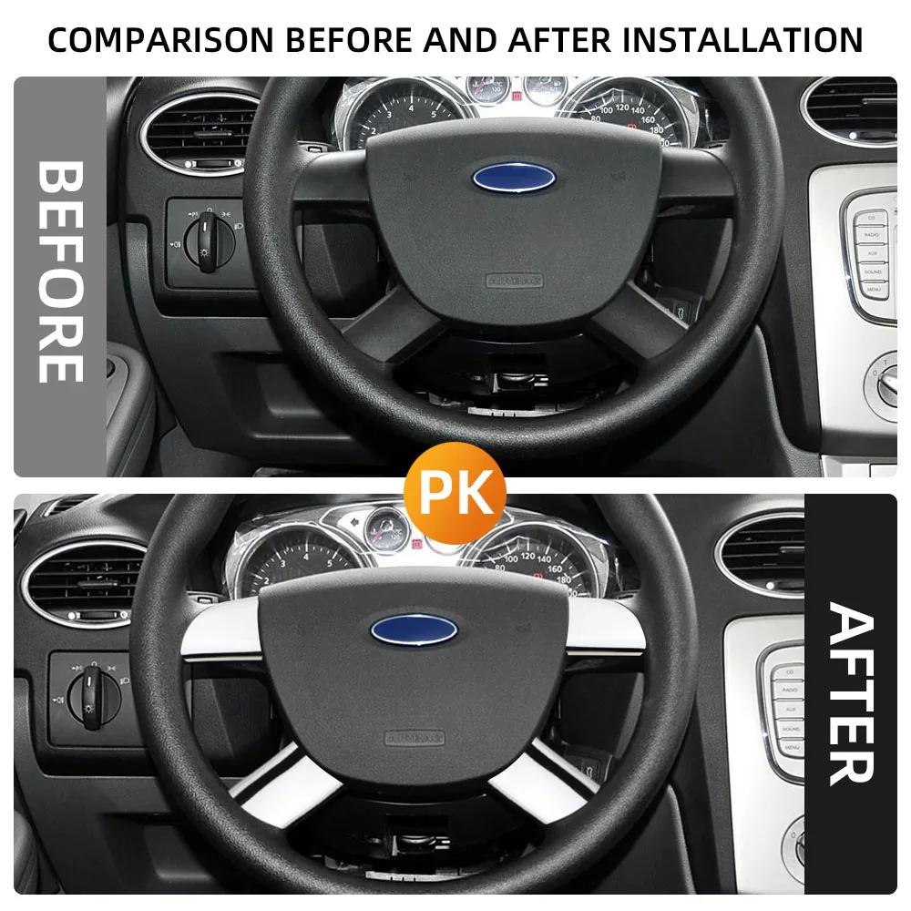 Pro Ford Focus 2 MK2 Focus2 2005 - 2012 Kryt panelu volantu Ozdobná nálepka na dekoraci interiéru Interiérové doplňky