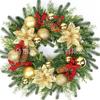 Christmas Wreath Door Hanging Decor Home Mall Window Party Festive Simulation Ornament