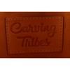 CARVING TRIBES [47482505] Marisol Carved Leather with Fox Fur Tote Bag mustardUsed
