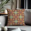 Viral IIindian Ethnic Patternied Cushion Cover Antidustmite Pillowcase Invisible Zipper Silky Short Plush Sofa Cushion Cover