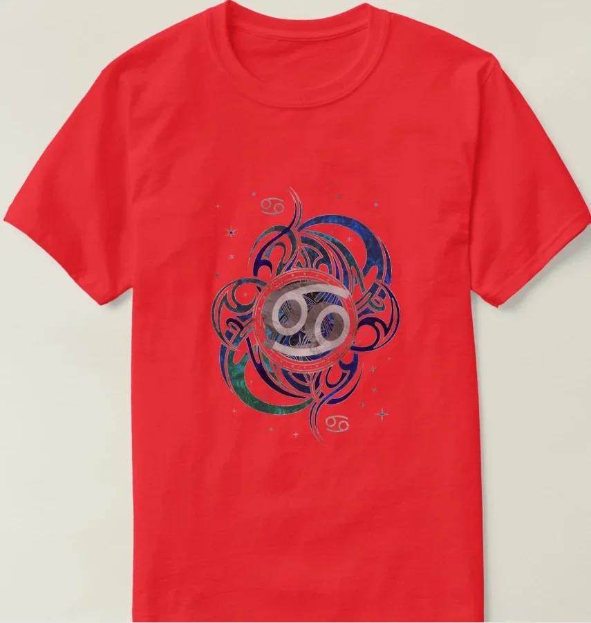 Cool Fashion Cancer Zodiac Sign Water Element TShirt 100 Cotton ONeck Summer Short Sleeve Casual Mens Tshirt Size S3XL