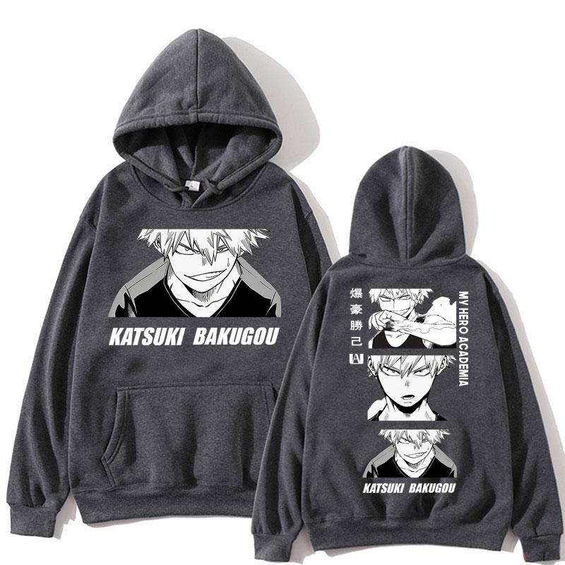 Japan Anime My Hero Academia Bakugo Katsuki Hoodie Men Women Fashion Harajuku Manga Sweatshirt Oversized Tracksuit