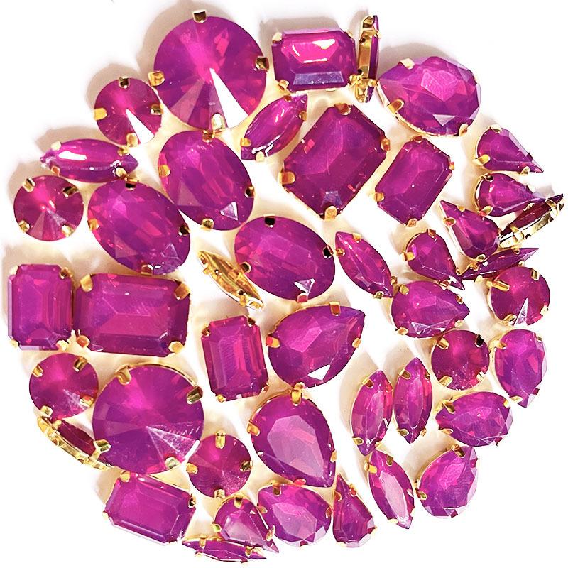 Tree Lipoprotein Mocha Hand Sewing Drill Mixed Shaped Claw Drill with Holes DIY Clothing Accessories Jewelry Accessories Rhinestone Sew On Beads