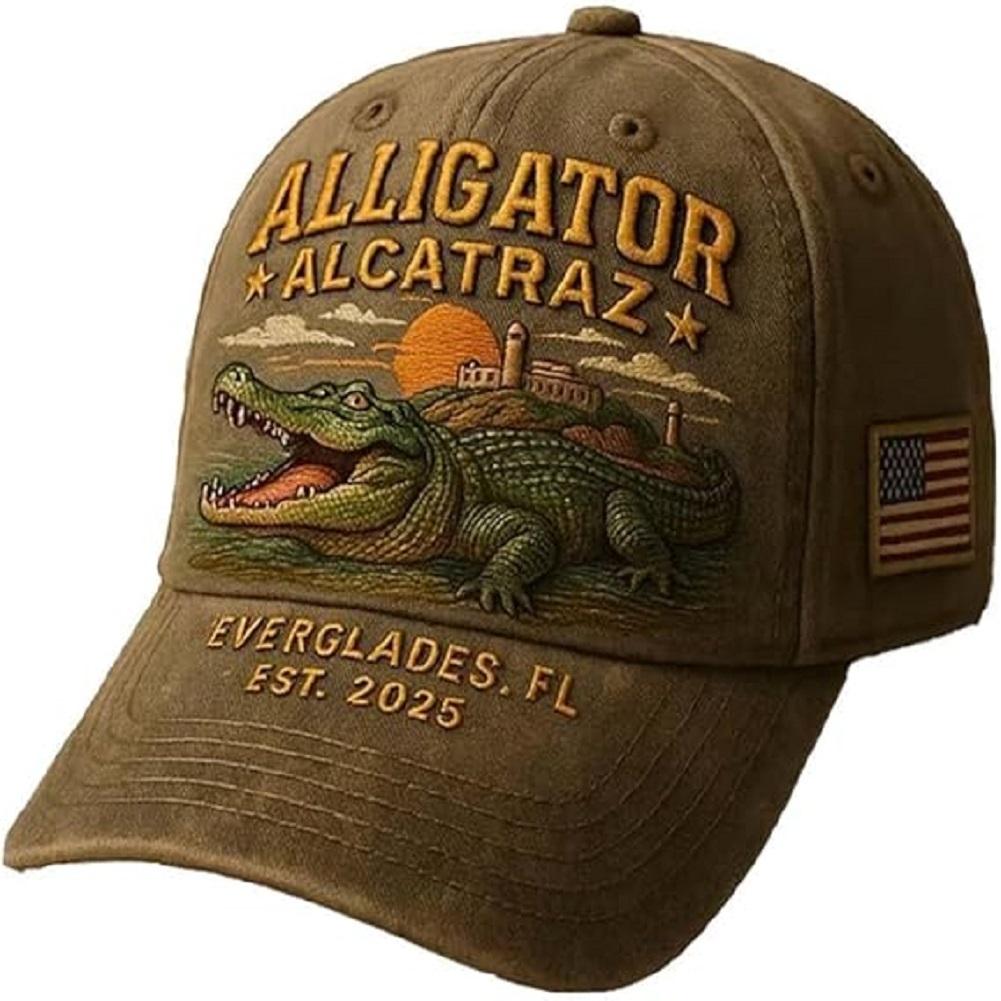 Mode Tiere Cartoon Stickerei Baseballkappen Männer Frauen Alligator Alcatraz Hut Marine Corps 250. Jahrestag Baseballkappe